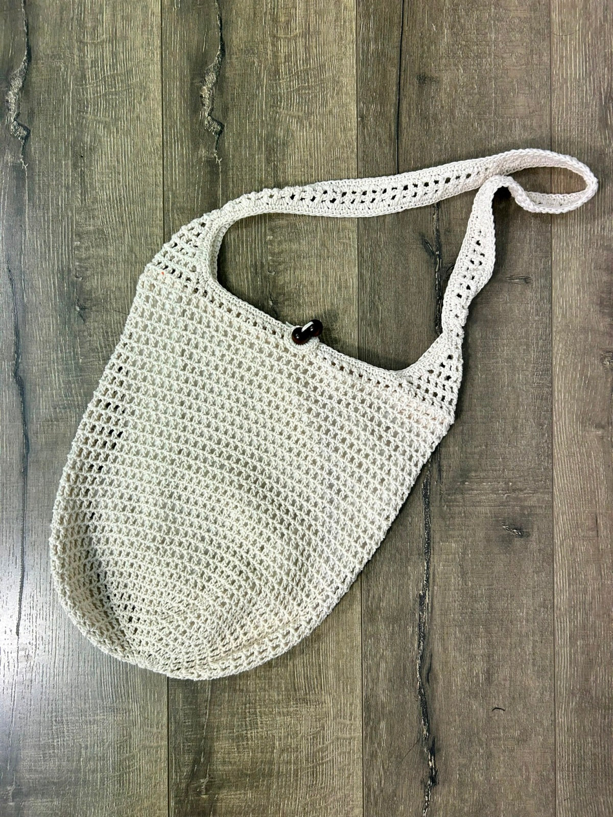 White Crochet Shoulder Bag