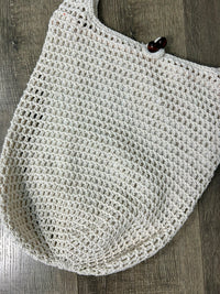 White Crochet Shoulder Bag