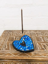 Mosaic Heart Incense Holder