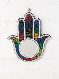 Rainbow Mosaic Hand Mirror