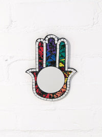 Rainbow Mosaic Hand Mirror