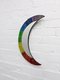 Crescent Moon Rainbow Mirror