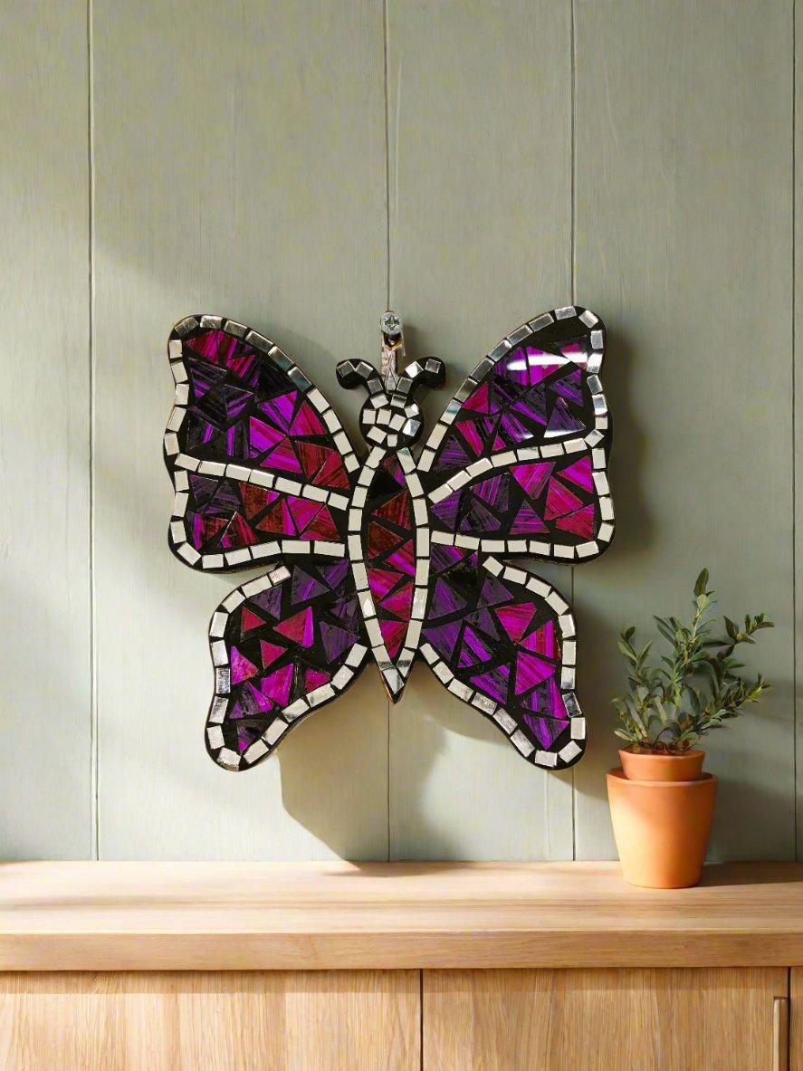 Mosaic Butterfly Wall Hanger