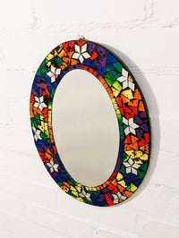 Oval Mosaic Mirror