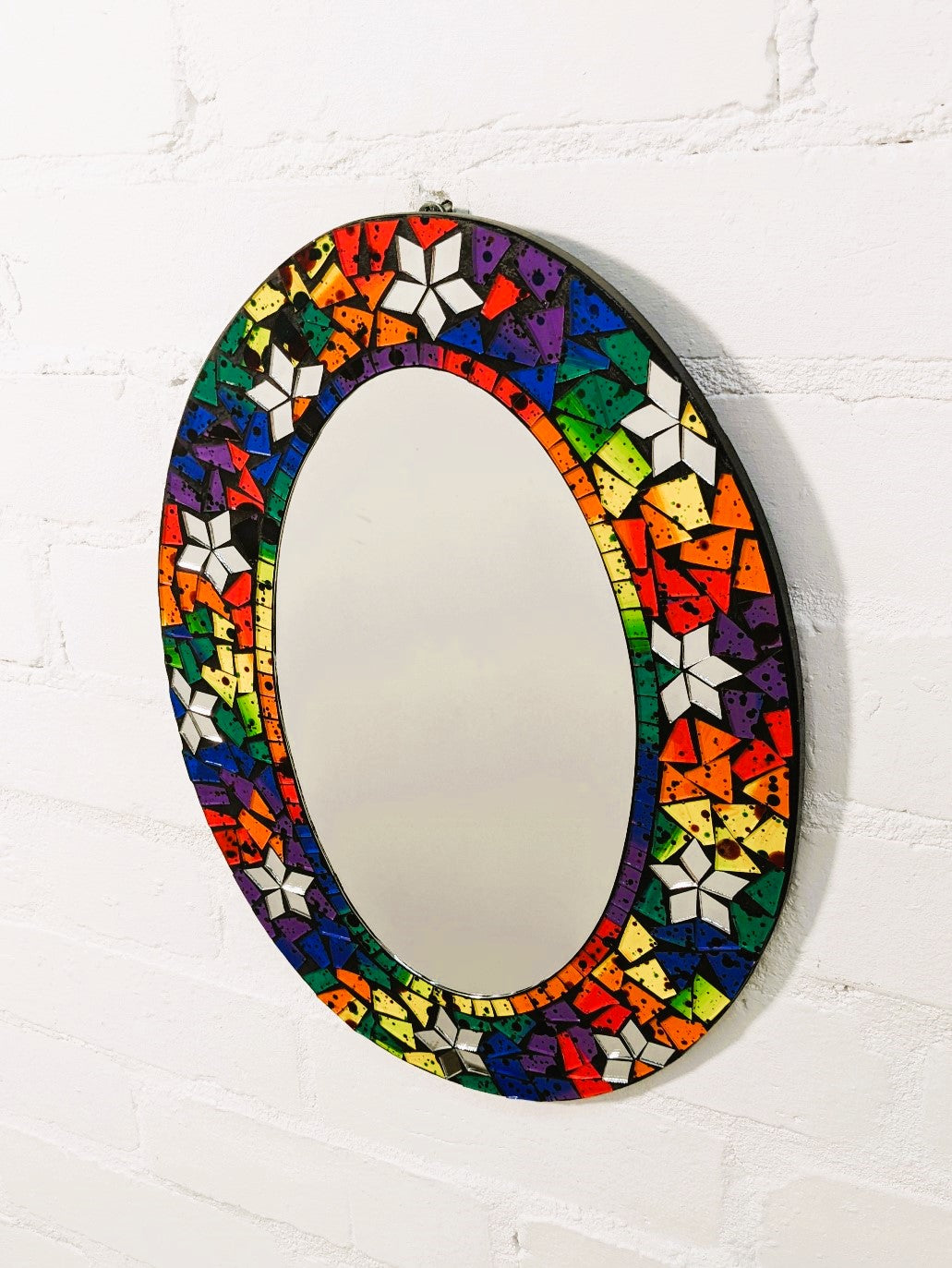 Oval Mosaic Mirror