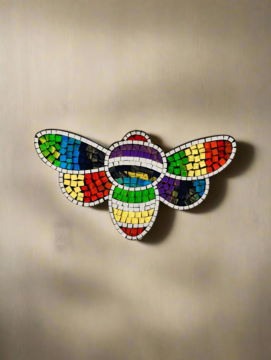 Mosaic Bee Mirror