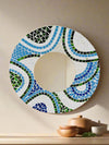 Multi Round Mosaic Mirror