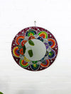 Bright Round Mosaic Flower Mirror