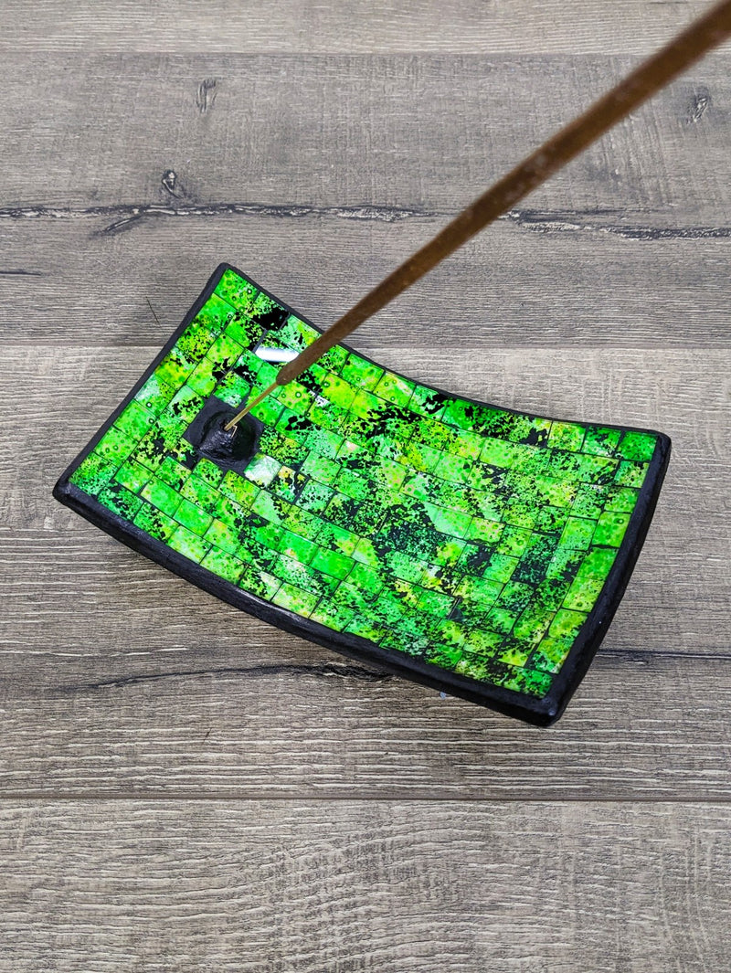 Rainbow Rectangle Mosaic Incense Holder