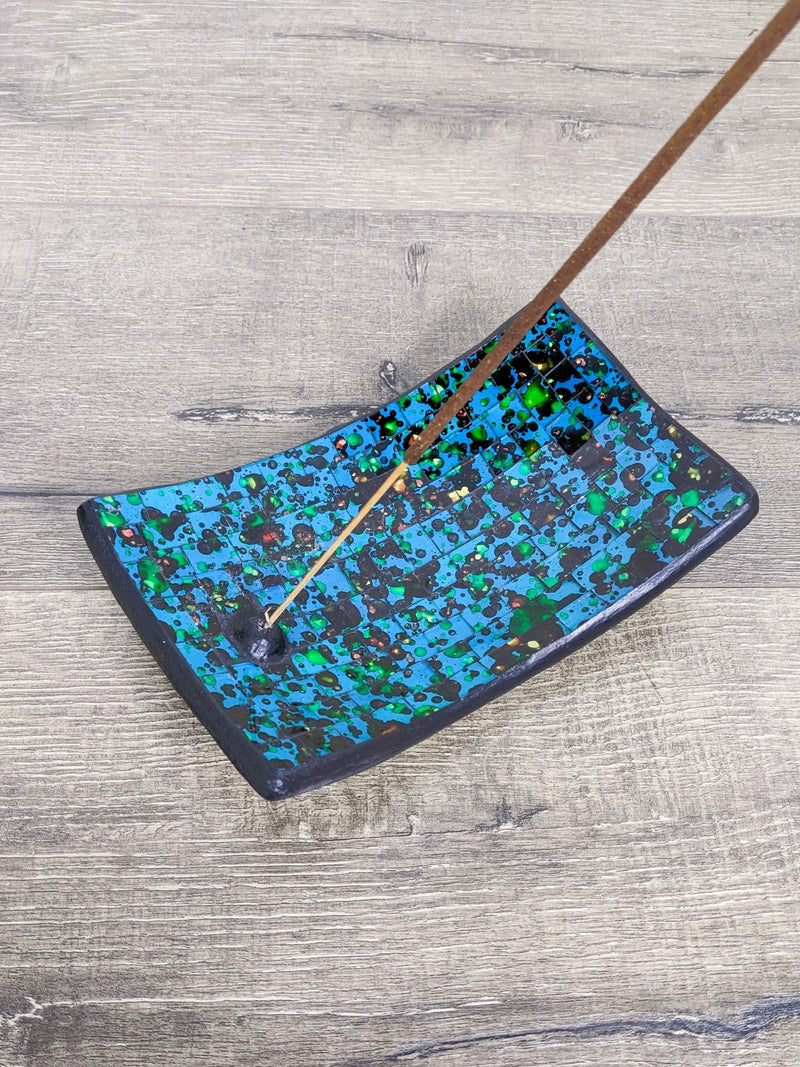 Rainbow Rectangle Mosaic Incense Holder
