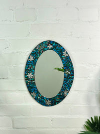 Oval Mosaic Mirror
