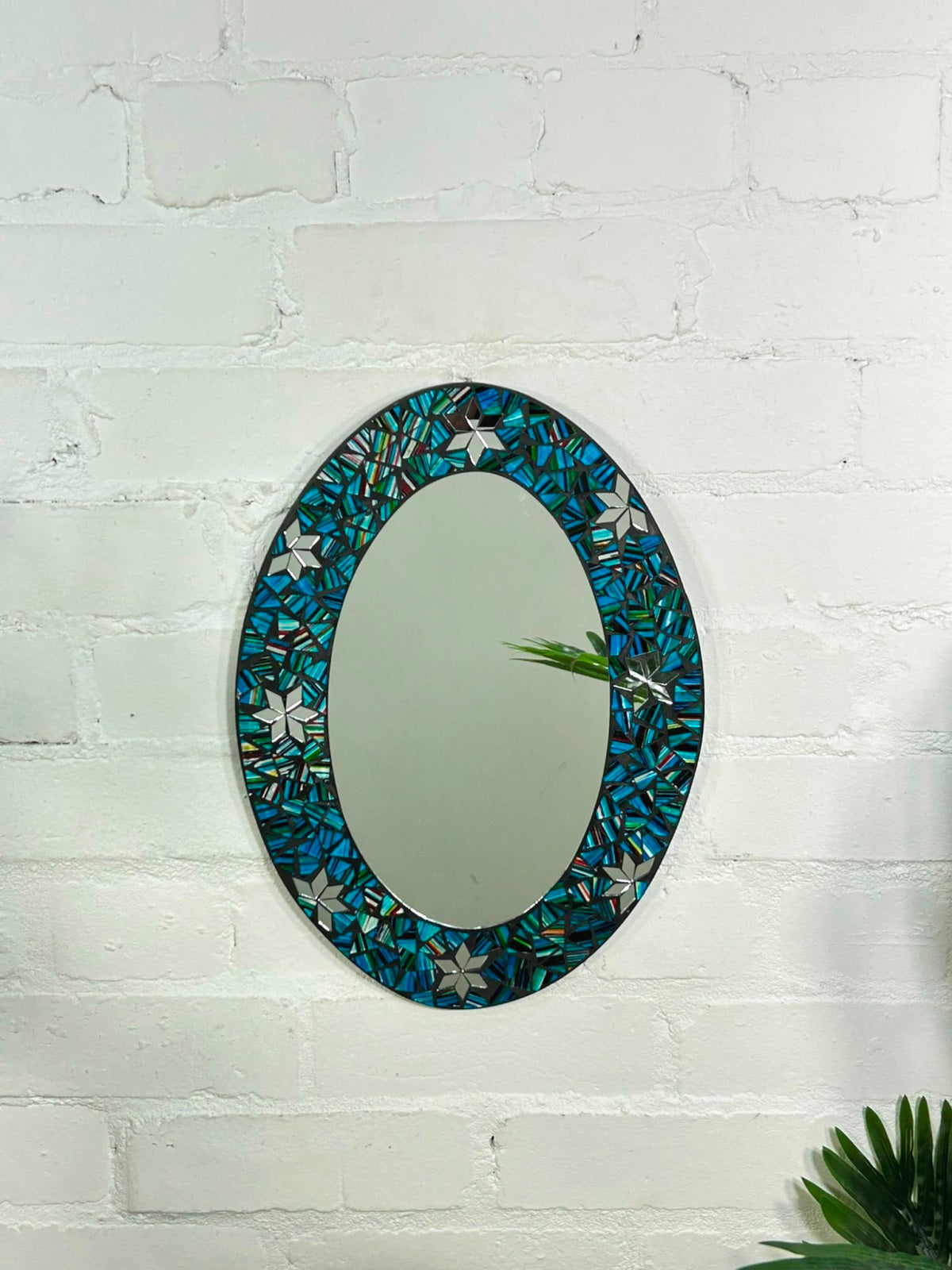 Oval Mosaic Mirror