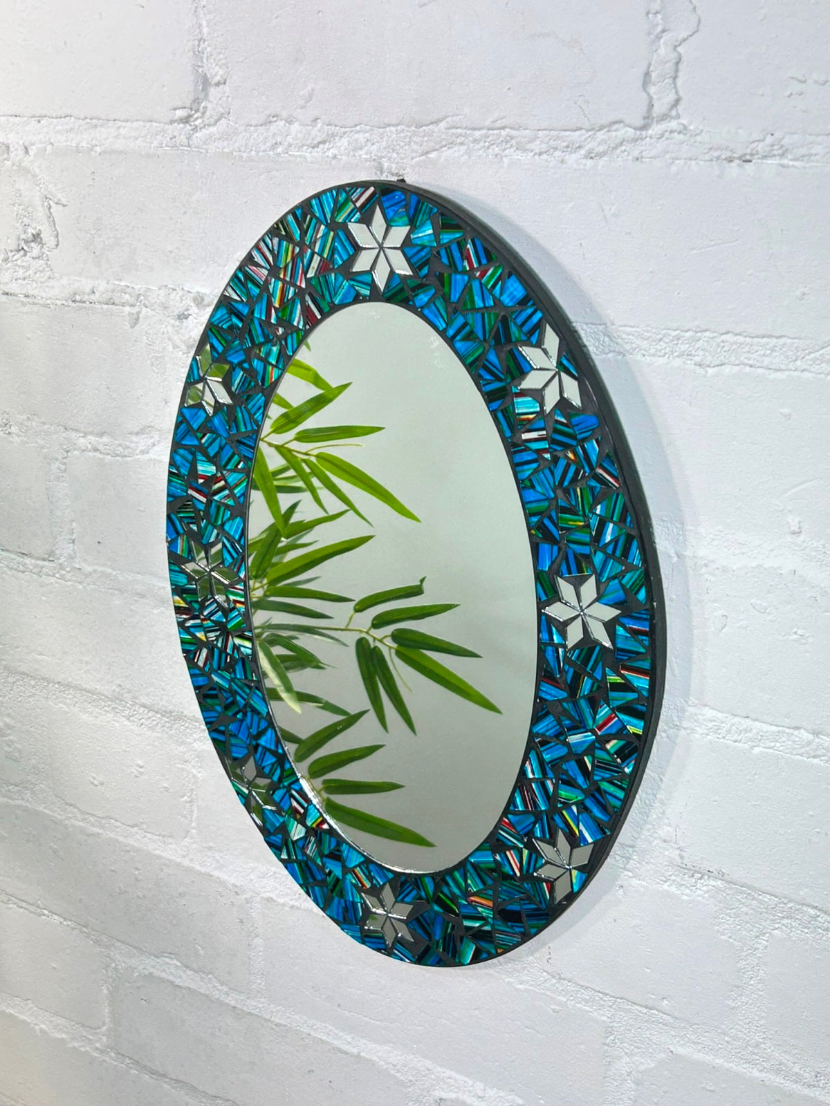 Oval Mosaic Mirror