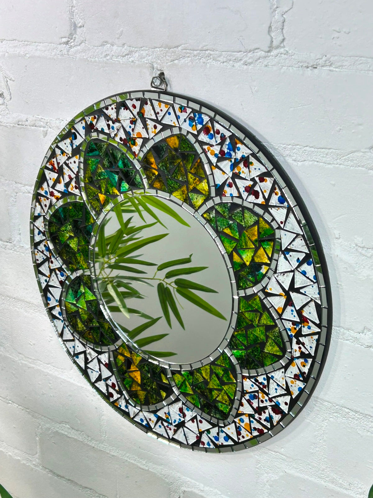 Round Flower Mirror