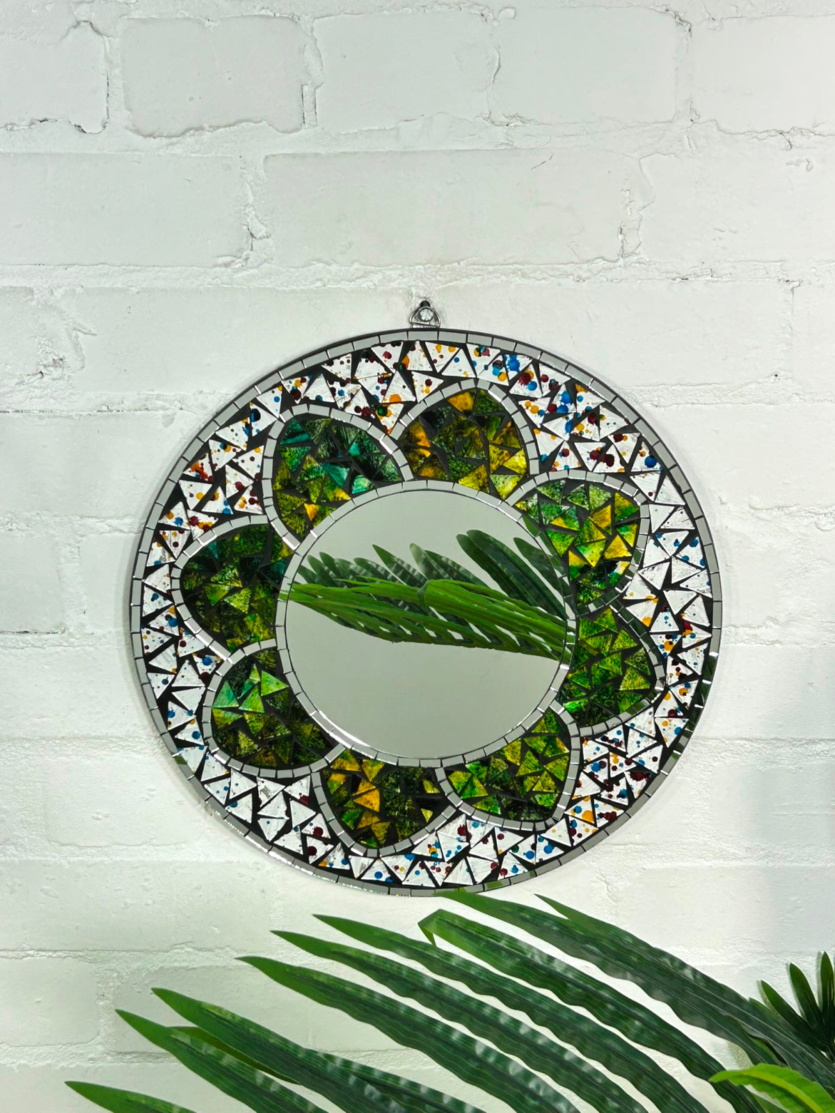 Round Flower Mirror