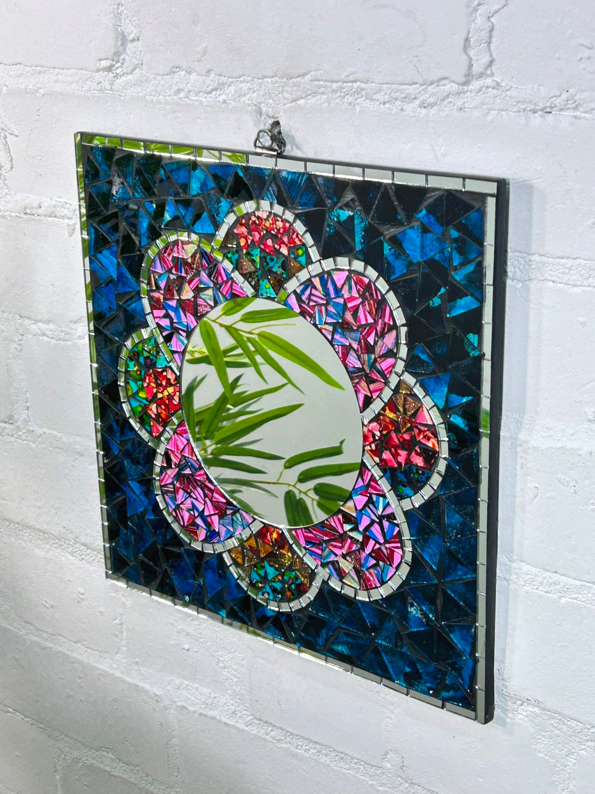 Square Flower Mirror