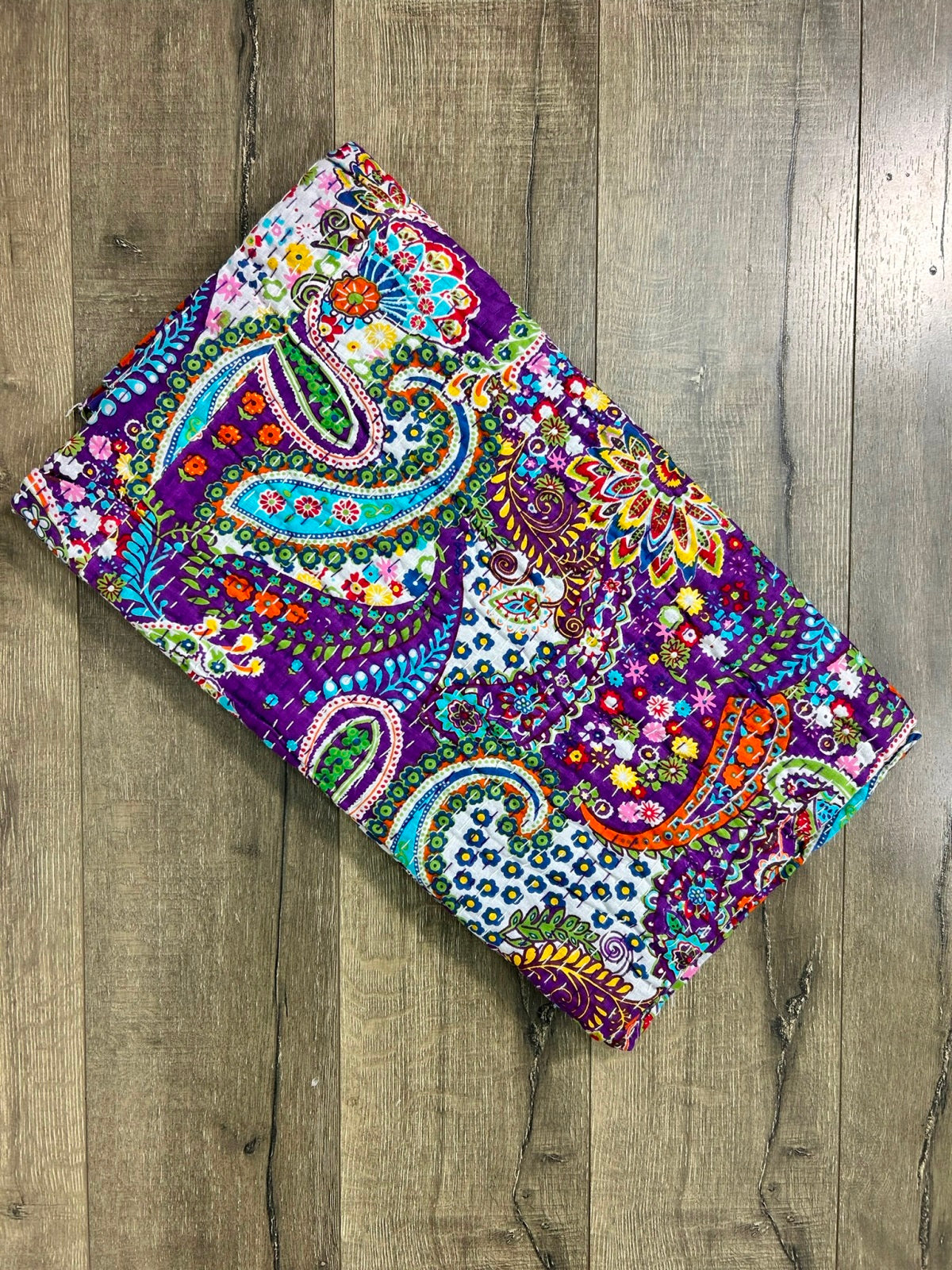 Quilted Floral Bedspread