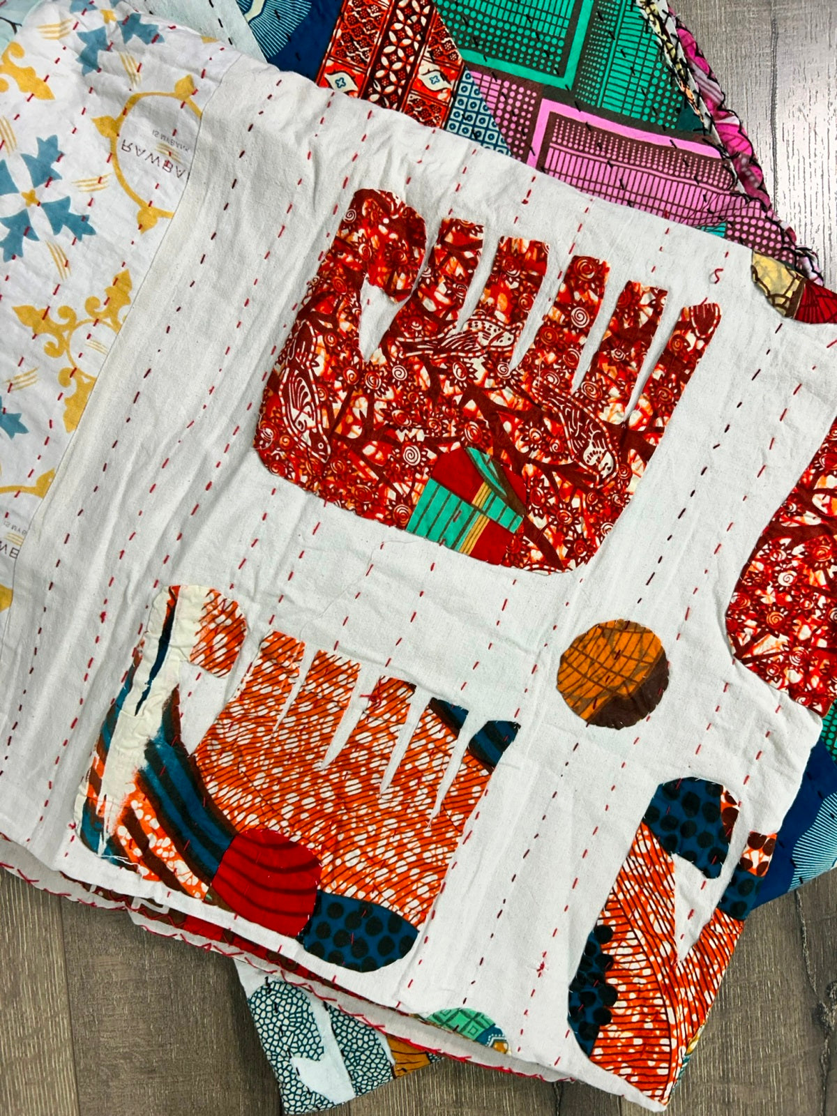 Quilted Elephant  Bedspread