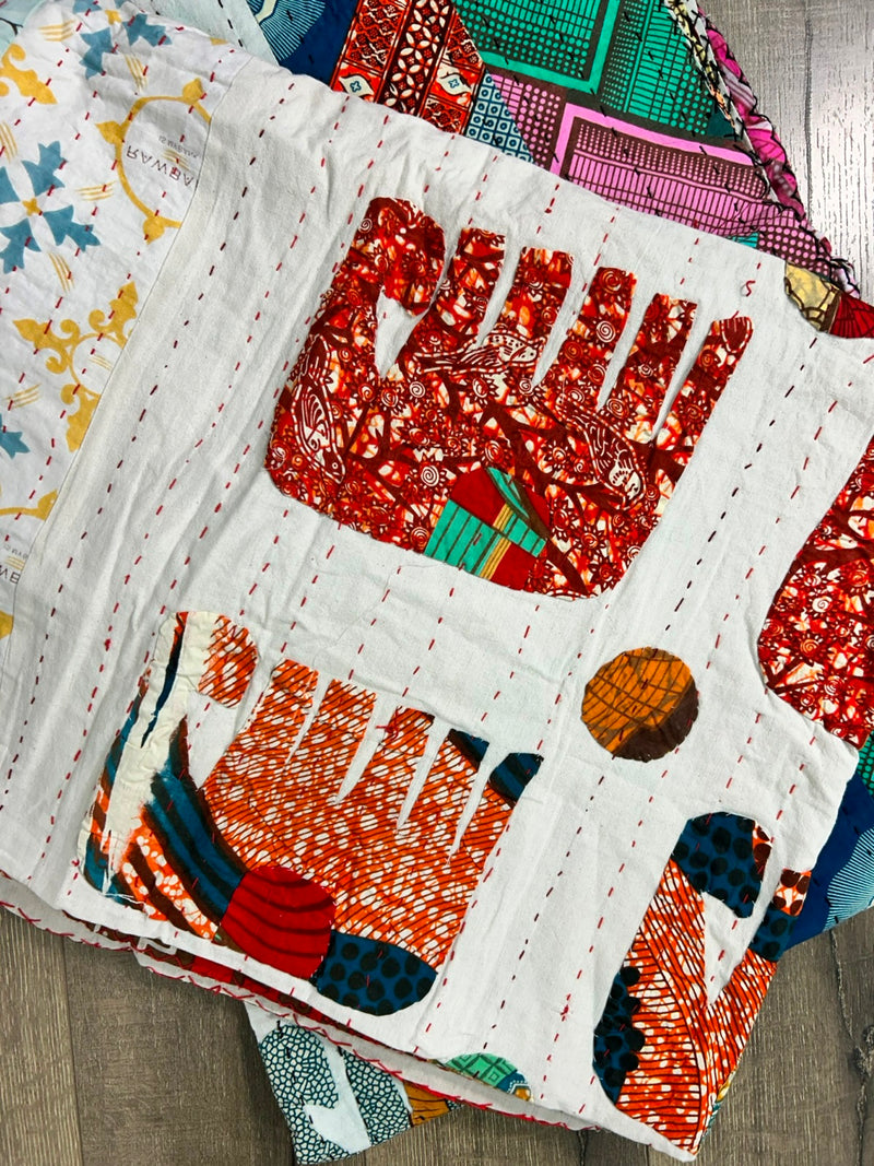 Quilted Elephant  Bedspread