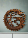 Carved Round Dragon Wall Plaque