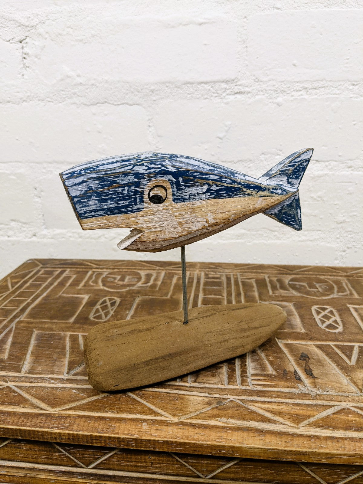 Whale Stick on Driftwood