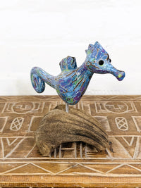 Seahorse On Driftwood