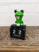 Wooden Frog Calendar