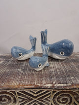 Set Of Three Blue Whales