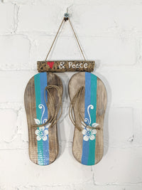 Love & Peace Flip Flop Hanger