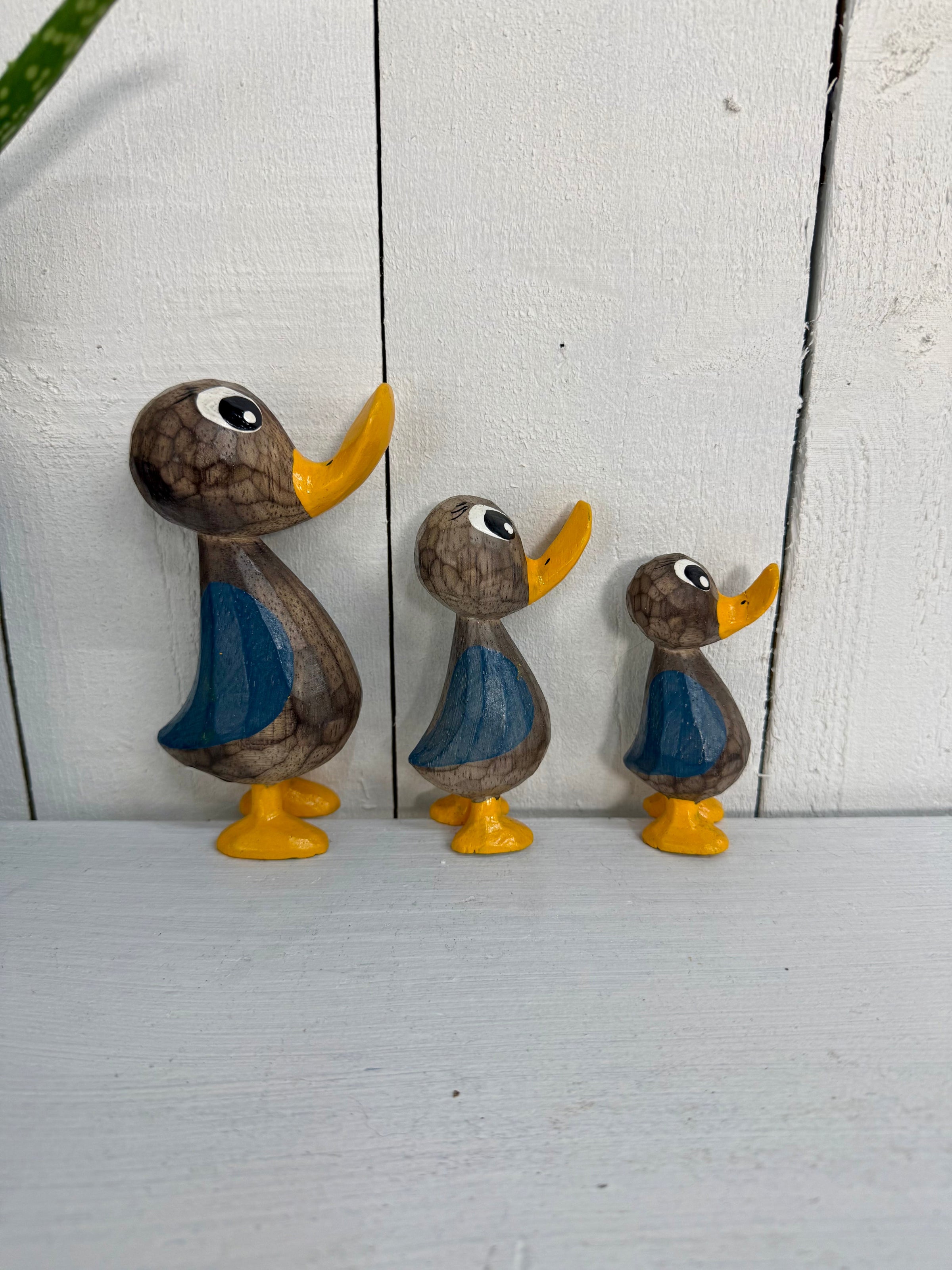 Set of Three Cartoonish Ducks