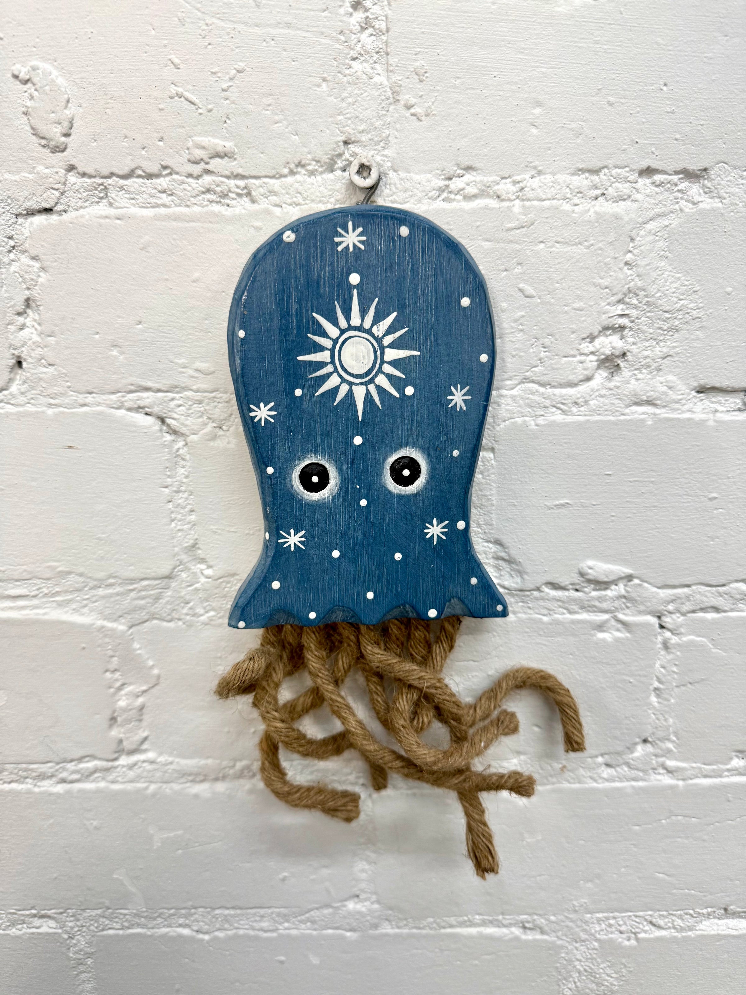 Wooden Blue Jellyfish