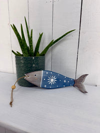 Wooden Painted Fish Hanger