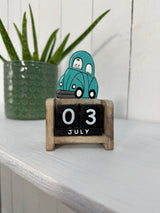 Small Wooden Beetle Calendar