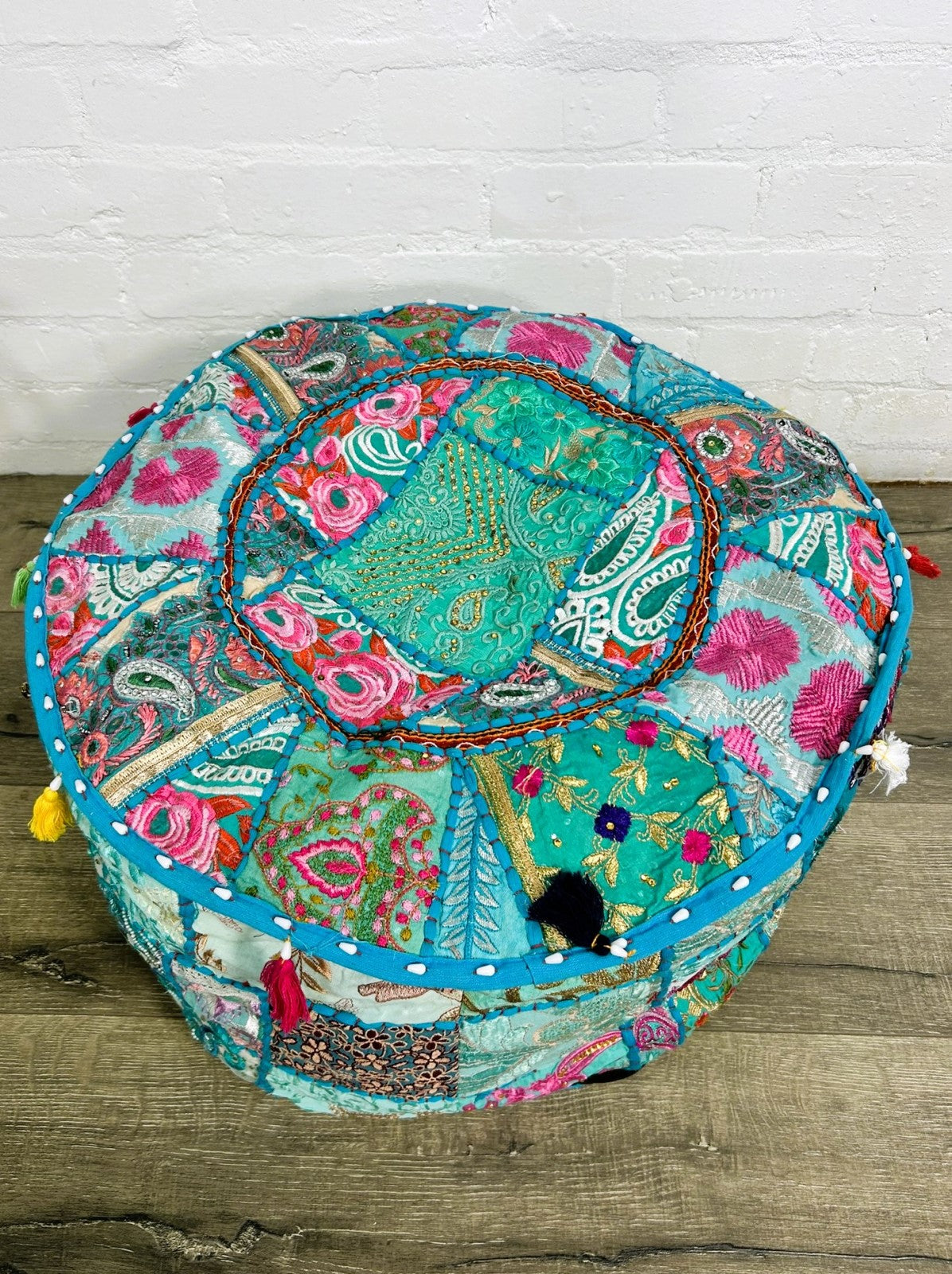 Large Round Pouffe Cover Only
