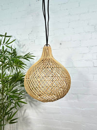 Bulb Shape Rattan Lampshade