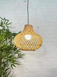 Bulb Shape Rattan Lampshade