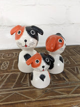 Set Of 3 Orange & Black Dogs