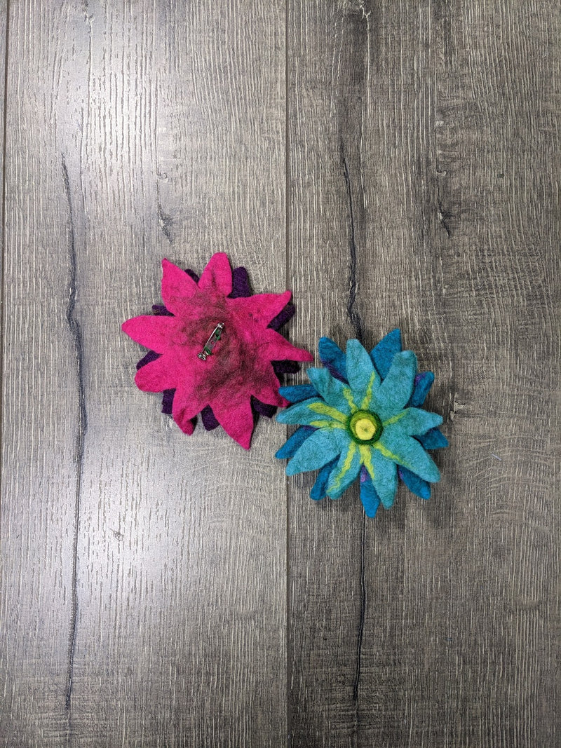 Felt Flower Brooch