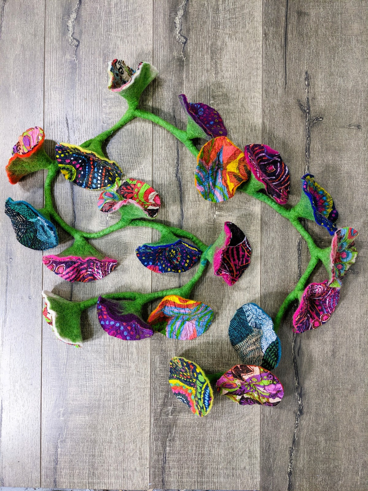 Felt And Fabric Flower String