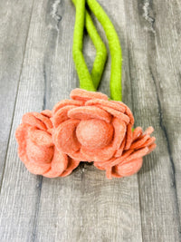 Assorted Felt Single Rose