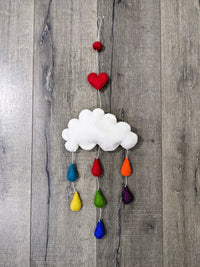 Felt Cloud And Rain Mobile