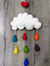 Felt Cloud And Rain Mobile