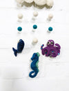 Felt Seahorse And Octopus Mobile