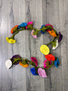 20 Flower Multi Felt Flower Garland