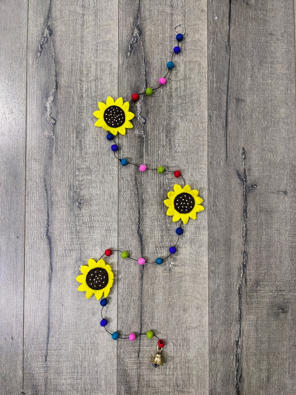 Sunflower Felt Hanging String