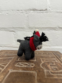 Felt Hanging Christmas Donkey
