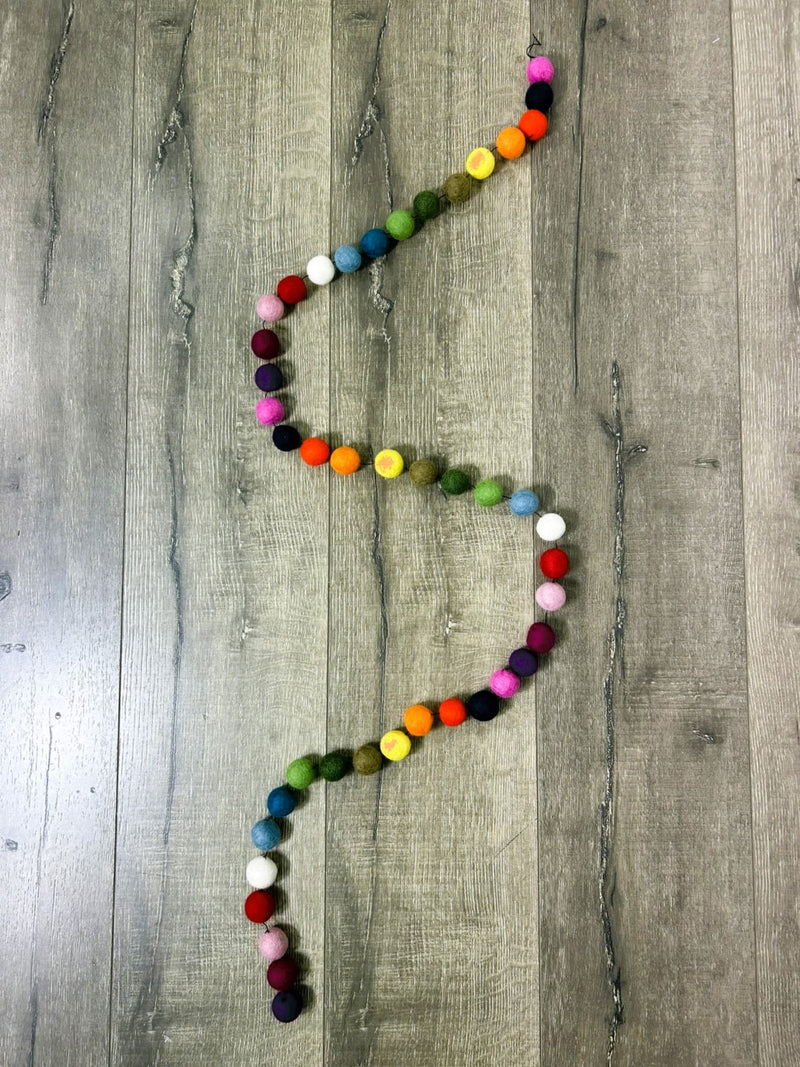 Felt Bobble String Multicoloured