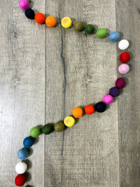 Felt Bobble String Multicoloured