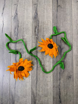 Felt Double Sunflower Garland