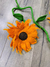 Felt Double Sunflower Garland